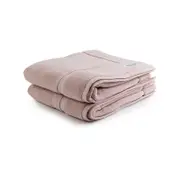 2pc Onkaparinga 60x90cm Flinders Bath Mat 800GSM Pink Blush