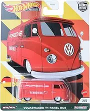 Hot Wheels Volkswagen T1 Panel Bus, red 2/5 [Porsche Renndienst]