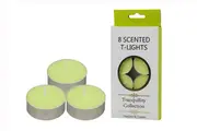 8-Pack Tranquility Tea Lights Scented Peaches & Cream Candle (4 Hour Burn)