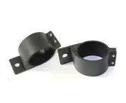 Elinz 3" 76-81mm PAIR Bullbar Mounting Bracket Clamp LED light bar Driving RIGID BLACK
