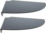HOOTNEE 2 Pack Acrylic Wall Floating Shelf Speaker Corner Stand for Living Room Corner