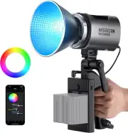 NEEWER MS60C RGBWW LED Video Light with 2.4G/APP Control, 65W Metal Mini RGB COB