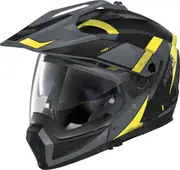 Nolan N70-2 X 06 Skyfall N-Com Helmet, black-grey-yellow, Size XS for Men Black Grey Yellow