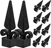 CANIGHT 40 Pcs Fence Head Vinyl Fence Post Cap Tips Fence Cap Post Caps Corridors Post Cap Cover Diamond Post and Rail Vinyl Fencing PVC Fence Caps Fence Post Finials Plastic