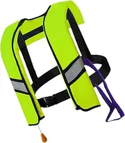 Life Vests for Adults - Reflective Swim Jacket - Reflective Automatic Inflating Nylon Personal Flotation Devices for Paddle Board Floating Kayaking Boating Snorkeling Women Men