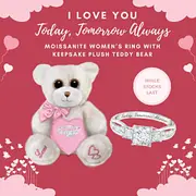 1.5 Carat Moissanite Ring With Bear