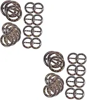 [Ciieeo] 60 Pcs Round Japanese Buckle Vintage Ring Scarf Buckle for Women Scarf Clips for Scarves Shawl Ring Scarf Slide Ring Shirt Clasp Clip Resin Scarf Clip Shirt Knotted Clip Shirt Clip
