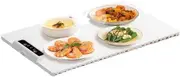 Electric Warming Tray/Silicon heat mat with 3 Adjustable Temperature, Silicone 6 in 1 Food Warmer for Parties. Warming Plate for Buffet, Family Gatherings, Sabbath, Holidays.