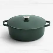Wolstead Endure+ Enamel Cast Iron Casserole 30cm - 6.3L Hunter