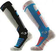 [SINNER] Unisex Pro Ii Twin Pack - Sea Blue/Black-42-44 Socks, Multi-Colour, 44, Colourful, 10.5 US