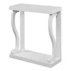 Convenience Concepts Console Table 31.5" Wood Rectangle White Finish w/ Storage