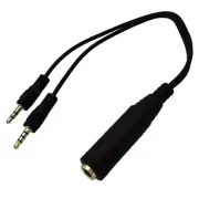 1/4 to 3.5mm Adapter, 3Pole+4Pole 3.5mm to 1/4 6.35mm Headphone Adapter Cable