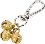 1pc Key Chain Pet Necklace Bells Keychain for Keychain Bell Decor Keychain Bell Charms Pet Bell for Collar Dog Tag Collar Dog Bell Para Key Rings Decorative Bell Metal Golden