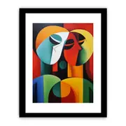 Modern Art Three Ladies Framed print Art Poster