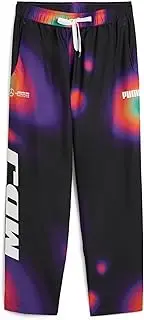 PUMA Mens Mercedes-Amg Petronas F1 X Mad Dog Jones Statement Logo Graphic Woven Pants Casual - White