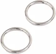 Lovisa Surgical Steel Sleeper Earrings 10mm | Premium PVD Rhodium-Plating | Hypoallergenic | On Trend Designs