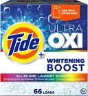 Tide Ultra Oxi Whitening Boost, All in One Laundry Booster, 66 Loads, 57 oz NEW