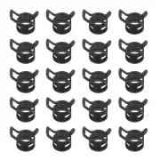 20 Pack Spring Band Hose Clamps for 10.5-11.2mm OD Hose Band Clips Black