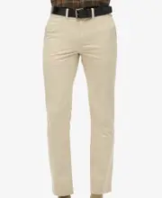 Slim Tapered Stretch Chino | Pelican Beige