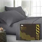 1000 Thread Count Best Bed Sheets 100% Egyptian Cotton Sheets Set - Dark Grey...