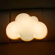 BlueSunshine Baby Night with Light Sensor Plug in Intelligent Soft LED Wall Nursery Lamp LED Cloud Nightlight for Kids for Children's Bedroom Hallway for Baby Nursery Child Room (Cloud, White White)