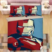 v3083 Bed Sheets Iron Man Doona Duvet Cover Set Bed Sheets IU3083