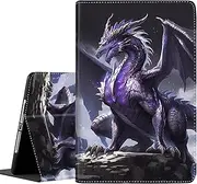 Galaxy Tab S6 Lite 10.4 Case 2022/2020, Smart Stand Back Cover Auto Wake/Sleep for Samsung Tab S6 Lite 10.4 inch Tablet [SM-P610/P613/P615/P619]，Purple Dragon