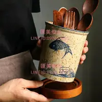 在飛比找樂天市場購物網優惠-日式陶瓷筷子筒筷子桶筷筒筷子籠家用筷子收納置物架收納盒廚房濾