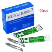 10 Boxes Dental Medical Surgical Carbon Steel Scalpel Blades 10# 100 Pcs/box