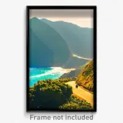 Pixel Art Poster - Grandiose Coast (8 Bit Psychedelic Trippy Video Game Print)
