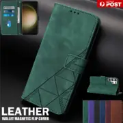 For Samsung S25 S24 FE S23 S22 S21 S20 Ultra Plus Case Flip Leather Wallet Cover