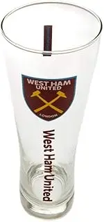 West Ham United FC Official Tall Beer Glass (UK Size: One Size) (Claret)