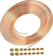 3/16 Inch Wire Car Brake Line 25 Inch Long High Bursting Strength 16 Pcs Screws