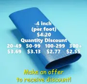 4 inch Blue PVC Lay Flat Water Discharge Hose SF-10 - per foot