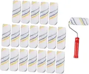 1 Set Mini Paint Roller with Handle for Easy Wall Painting for DIY Projects Durable Coating Decorators Brush for Adults
