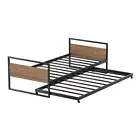 Bed Frame 2x Single Size Metal Trundle Daybed DEAN Artiss