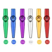 6PCS Aluminum Alloy Kazoos Good Companion for Guitar Ukulele Violin for Beginner