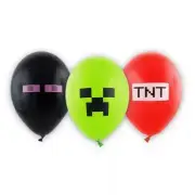 Minecraft TNT Party Balloons Set 6pcs.