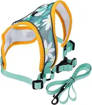 WEKAMOS 1 Set Dog Harness with Leash Comfortable Skin Friendly Pet Vest for Easy Control Reflective Step for