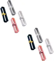 Gatuida 2sets Plastic Shoe -Mounted Organizer for Shoes Slippers Boots Space-Saving Modern Design Easy Installation Bathroom 4pc*2