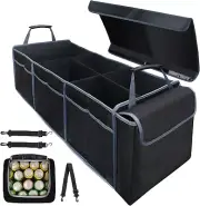 Car Trunk Organiser with Portable Cooler Bag SUV Storage Bag Boot Organizer