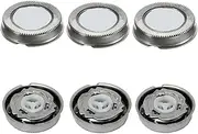 3Pcs Replacement Shaver Head Blade Cutters ，Compatible for Philips， HQ4 HQ58 HQ56 HQ80