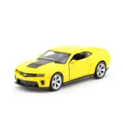 Yellow Chevrolet Camaro ZL1 Kids Diecast Model Collector Pull Back Toy Car 1:38