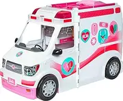 ​​​Barbie Playset with 20+ Accessories, Emergency Vehi​​cle Transforms into 2+ Foot Hospital with Lights and Sounds, Care Clinic​​​​​​​​