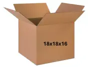 18" x 18" x 16" CARDBOARD BOX - 200lb - SINGLE BOX - MEDIUM MOVING BOX