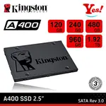 【YES❗️台灣公司貨】KINGSTON 金士頓 A400 480G 960GB 1.92T 2.5吋 SSD 固態硬碟