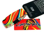 ZOX **LIGHT THE WAY** Silver Mys Strap Medium NIP Wristband w/Card