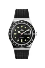 Q Timex 38mm Synthetic Rubber Strap Watch TW2V32000