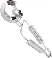 Cooking Flops, Cooking Clamps, Secure Grip Versatile Use Comfortable Hold Easy Handling with Hanger Hole, Seafood Tongs for Outdoor Barbecue, Cafeteria, 6.3 x 1.38 x 1.77 inches