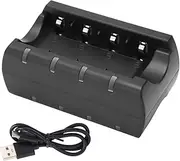 Nutriess 8 Slot Battery Charger USB Fast Charger for RCR123A 16340 16350 16360 Rechargeable Batteries Prevent Slip Design
